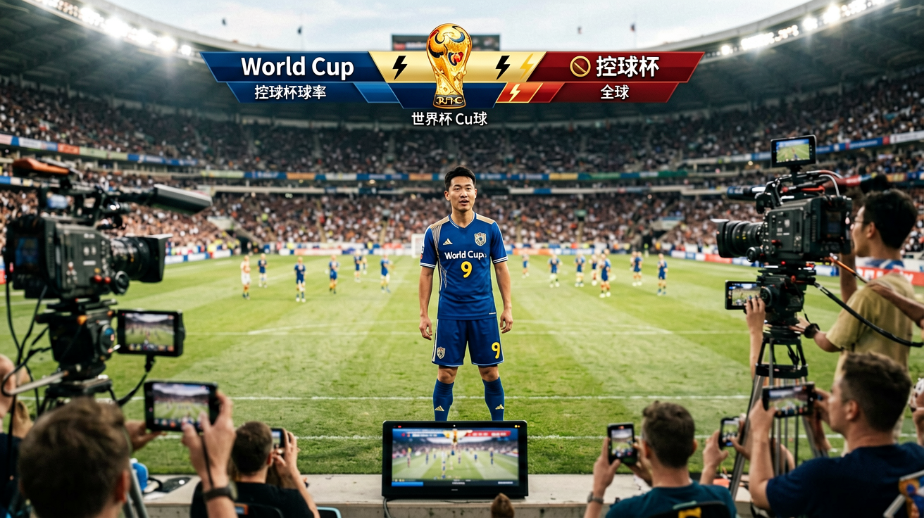 2026·世界杯高清直播画面、实时比分弹窗及控球率图表场景展示